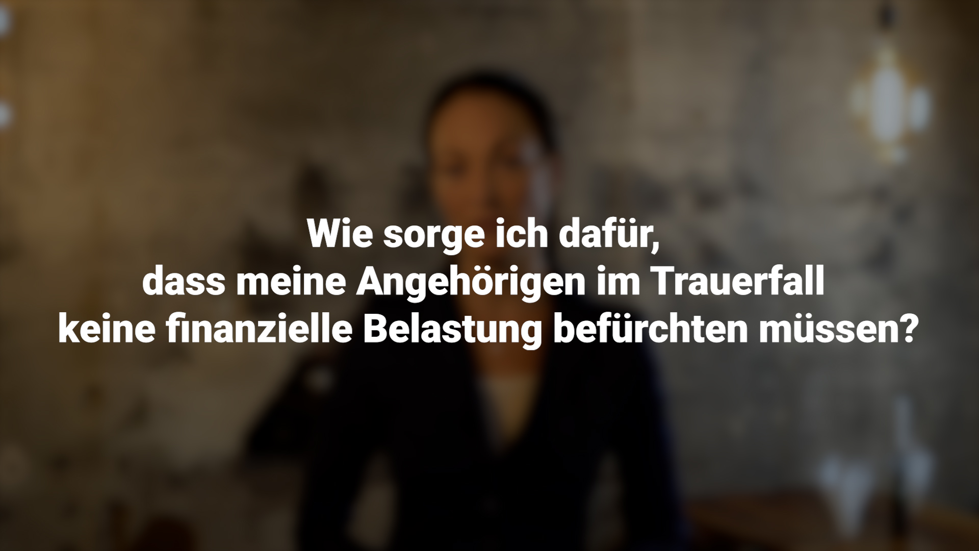 Bestattungskosten absichern