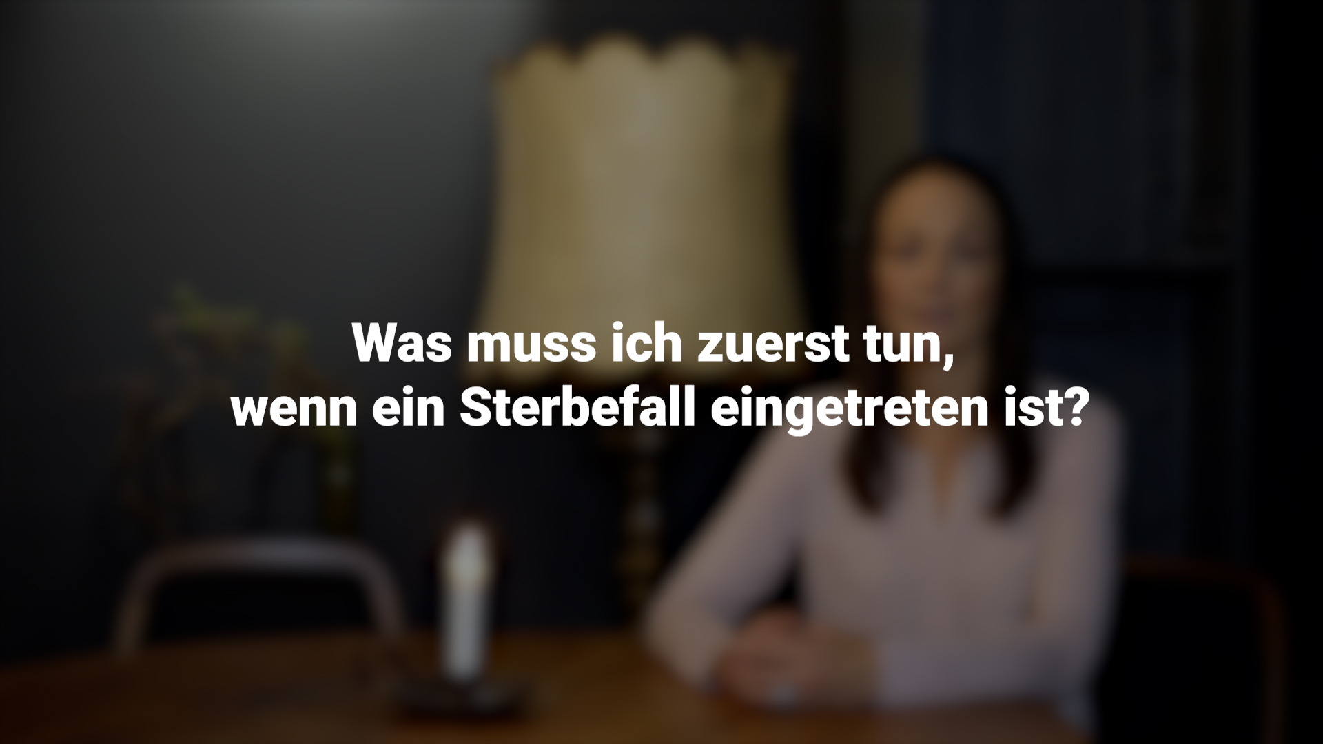 Erste Schritte im Trauerfall